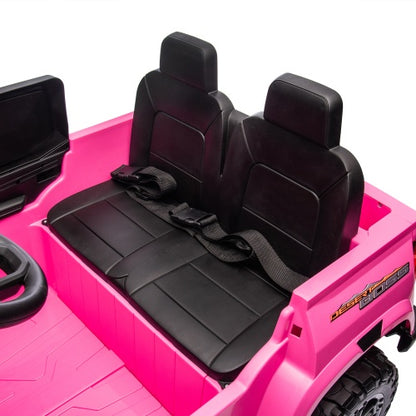 24V10A Two-seater Electric Pickup Truck For Kids Over 3 Years Old.