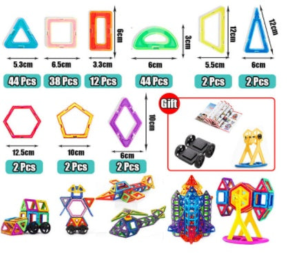 Magnetic piece building blocks change pulling magnetic piece children early education educational toy set magnetic piece