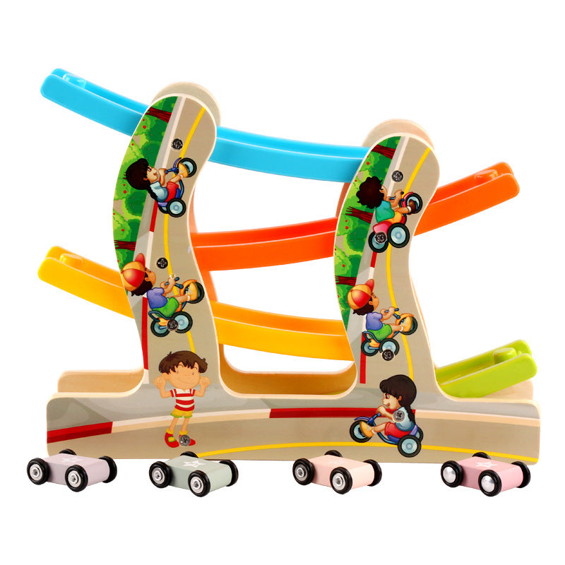 Early Education Four-layer Track Pulley Educational Toy