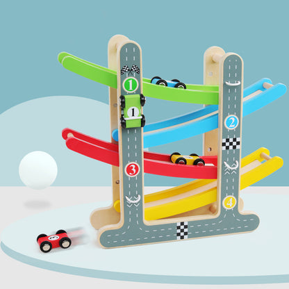 Early Education Four-layer Track Pulley Educational Toy