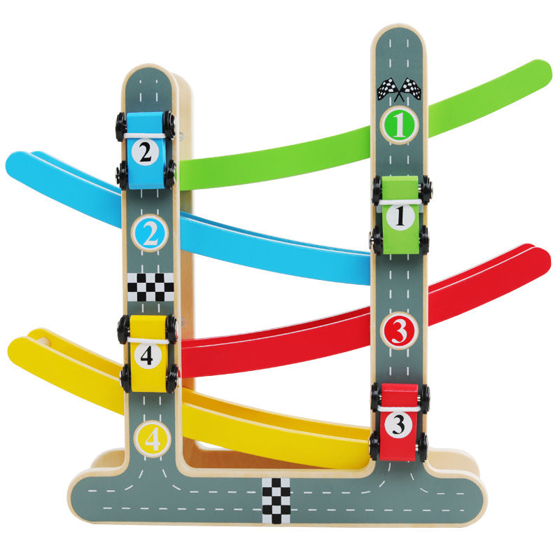 Early Education Four-layer Track Pulley Educational Toy