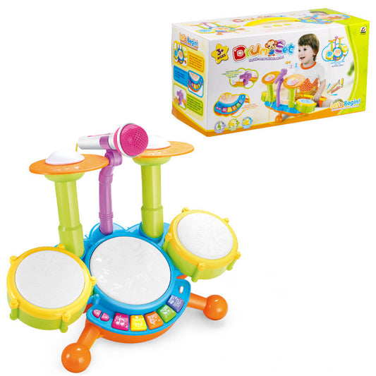 Drum Set Jazz Drum, Music, Light Instrument, Baby Early Education Educational Toy