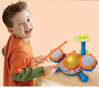 Drum Set Jazz Drum, Music, Light Instrument, Baby Early Education Educational Toy