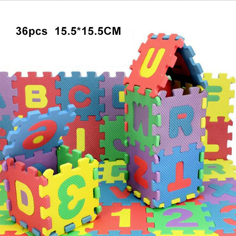 36 Pieces Of Digital Alphabet Children's Educational Foam EVA Puzzle Mat