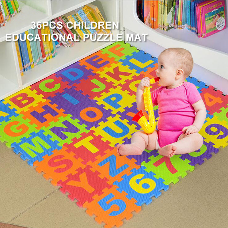 36 Pieces Of Digital Alphabet Children's Educational Foam EVA Puzzle Mat