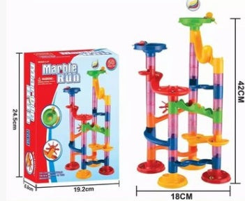 Foreign Trade Hot Sale 3D Pipeline Diy Puzzle Assembly Maze Track Ball Building Block Children'S Puzzle Building Block Toy