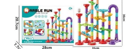 Foreign Trade Hot Sale 3D Pipeline Diy Puzzle Assembly Maze Track Ball Building Block Children'S Puzzle Building Block Toy