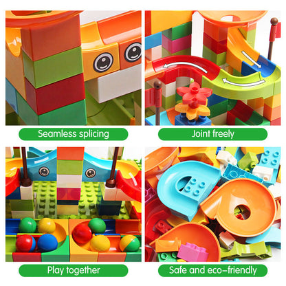 Children's Assembling Ball Chute Building Block Toy