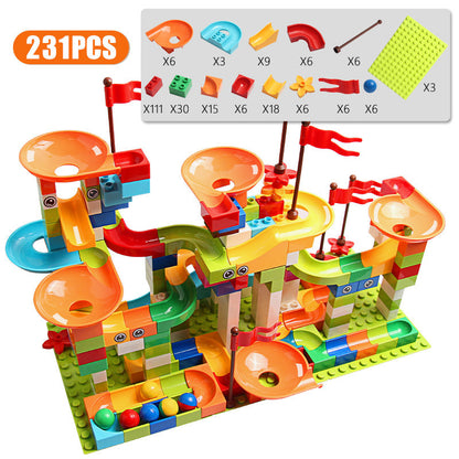 Children's Assembling Ball Chute Building Block Toy