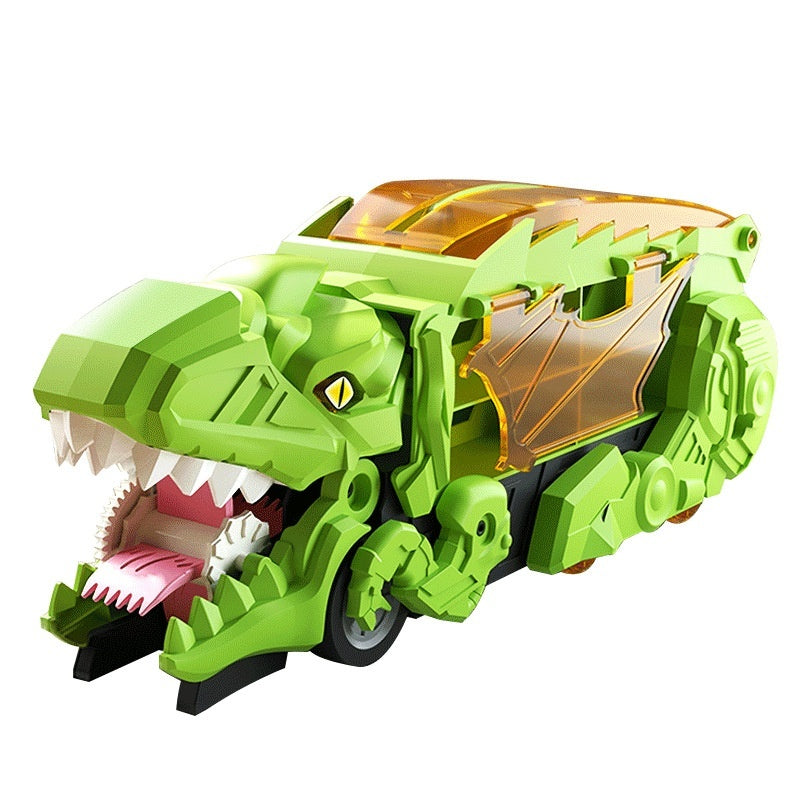 Dinosaur Swallowing Car Attack Tyrannosaurus Rex Deformation Toy