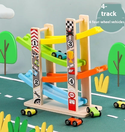 Early Education Four-layer Track Pulley Educational Toy