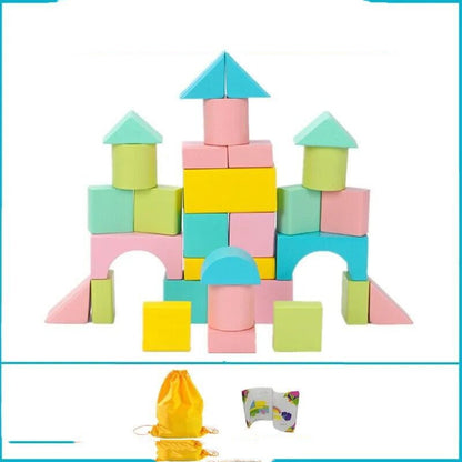 Children's Educational Building Blocks Toy Blocks Assembled Wooden